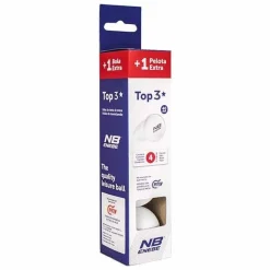 3+1 Pelotas Ping Pong Enebe Top 3* Blanco