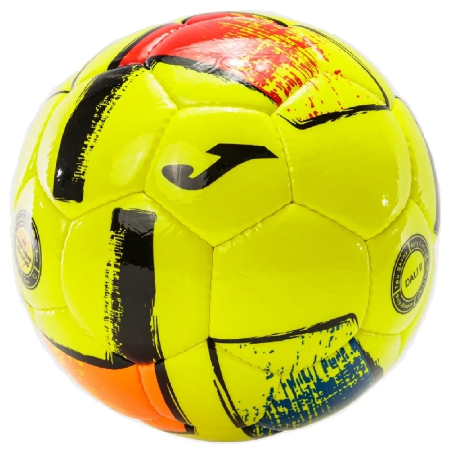 Balón Fútbol Joma Dalí II Amarillo Flúor T-5