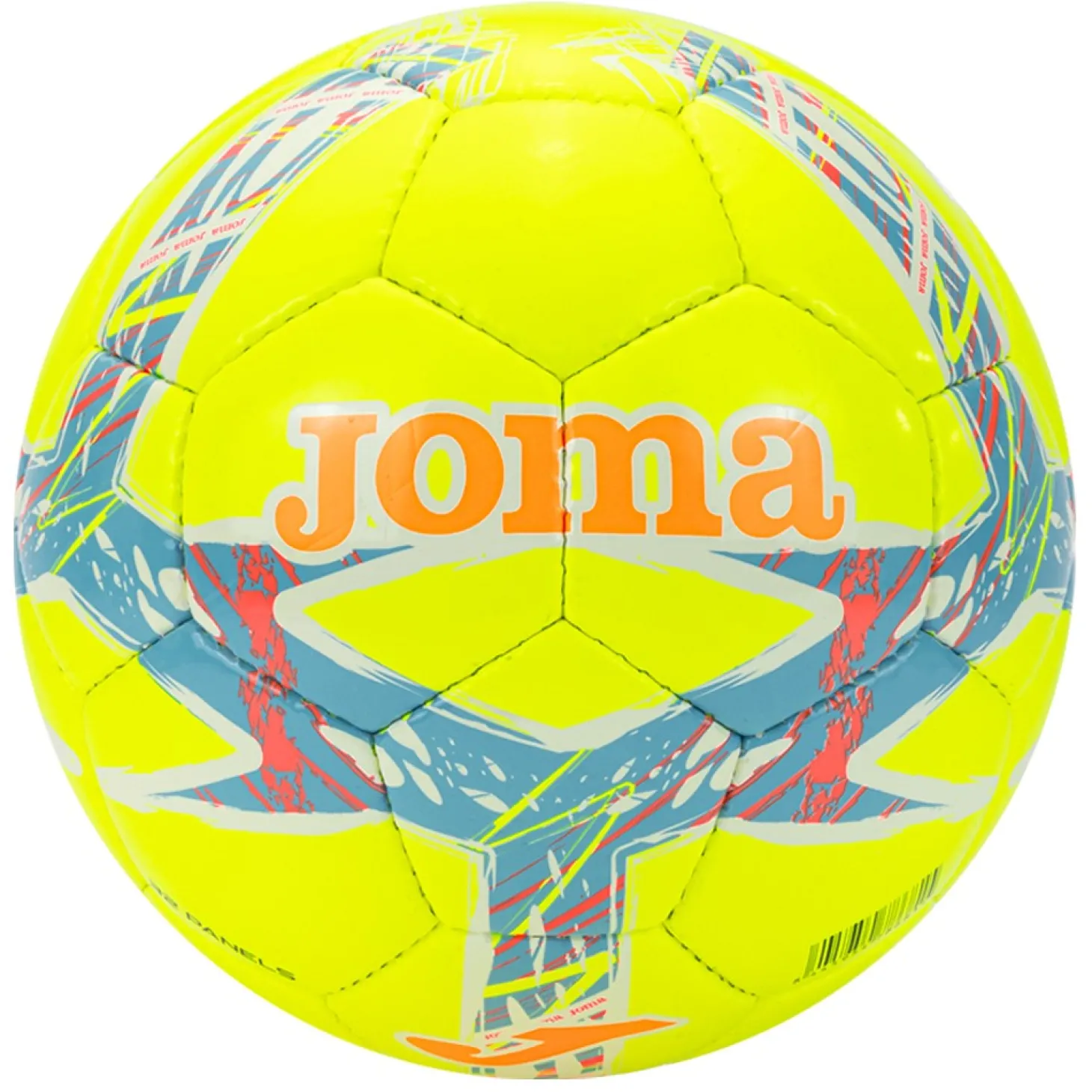 Balón Fútbol Joma Dalí III Amarillo Flúor Turquesa Flúor T-5