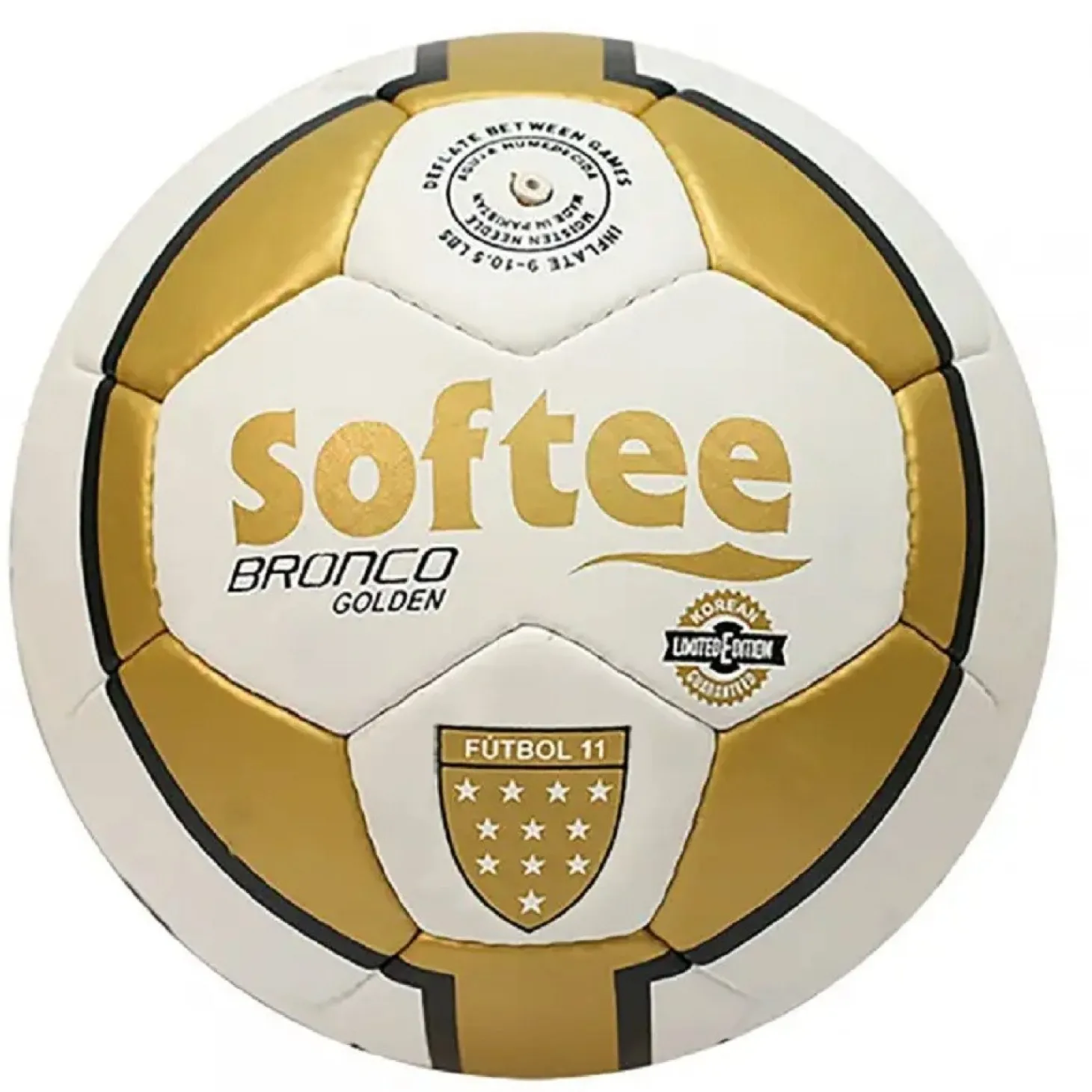 Balón Fútbol Softee Bronco Oro T-5