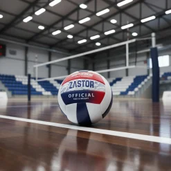 Balón Voleibol Zastor Spike 5V1500 Rojo/Azul T-5