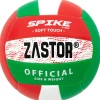 Balón Voleibol Zastor Spike 5V1500 Rojo/Verde T-5