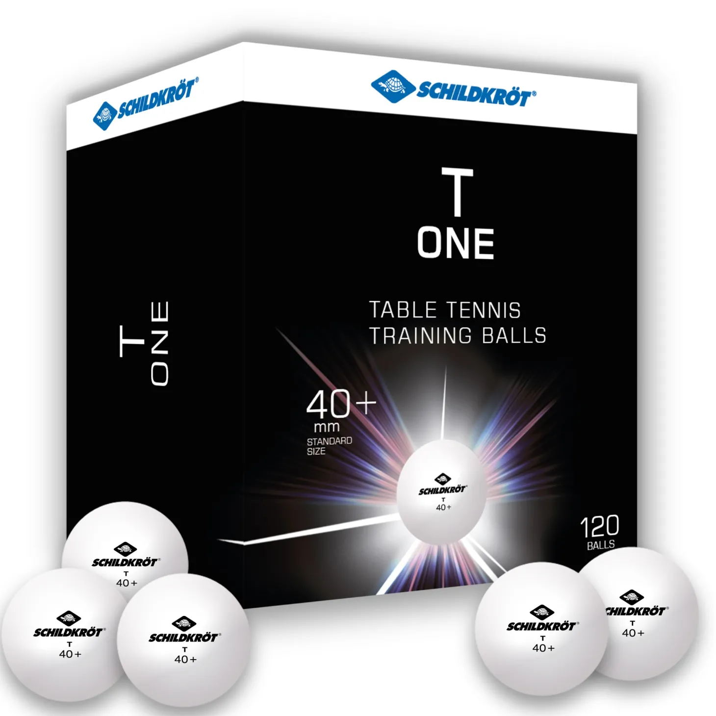 Caja 120 Pelotas Ping Pong Schildkröt T-One