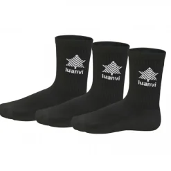 Calcetines Luanvi ½ Caña - Pack 3 Negro