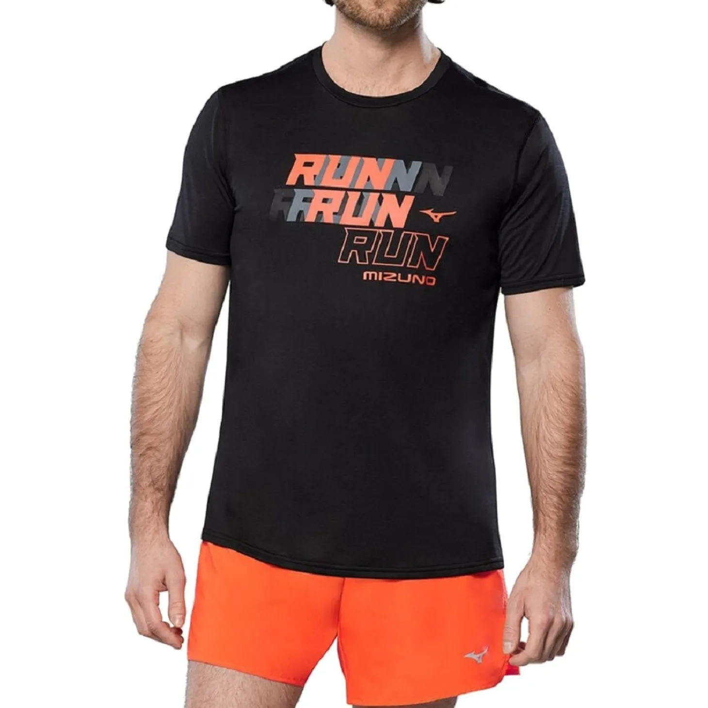 Camiseta Mizuno Core Run Tee Negra