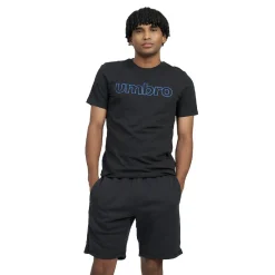 Camiseta Umbro FW Linear LG Negra