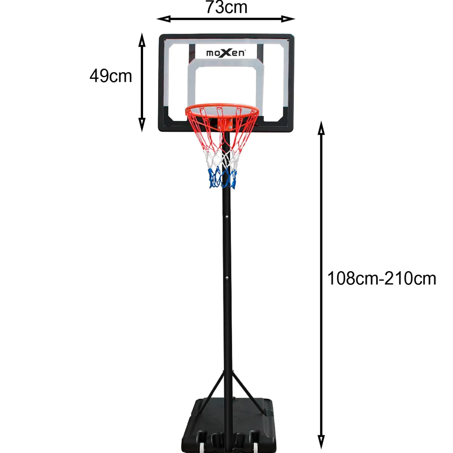 Canasta Baloncesto Trasladable Moxen Raptors
