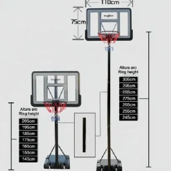Canasta Baloncesto Trasladable Moxen Bulls