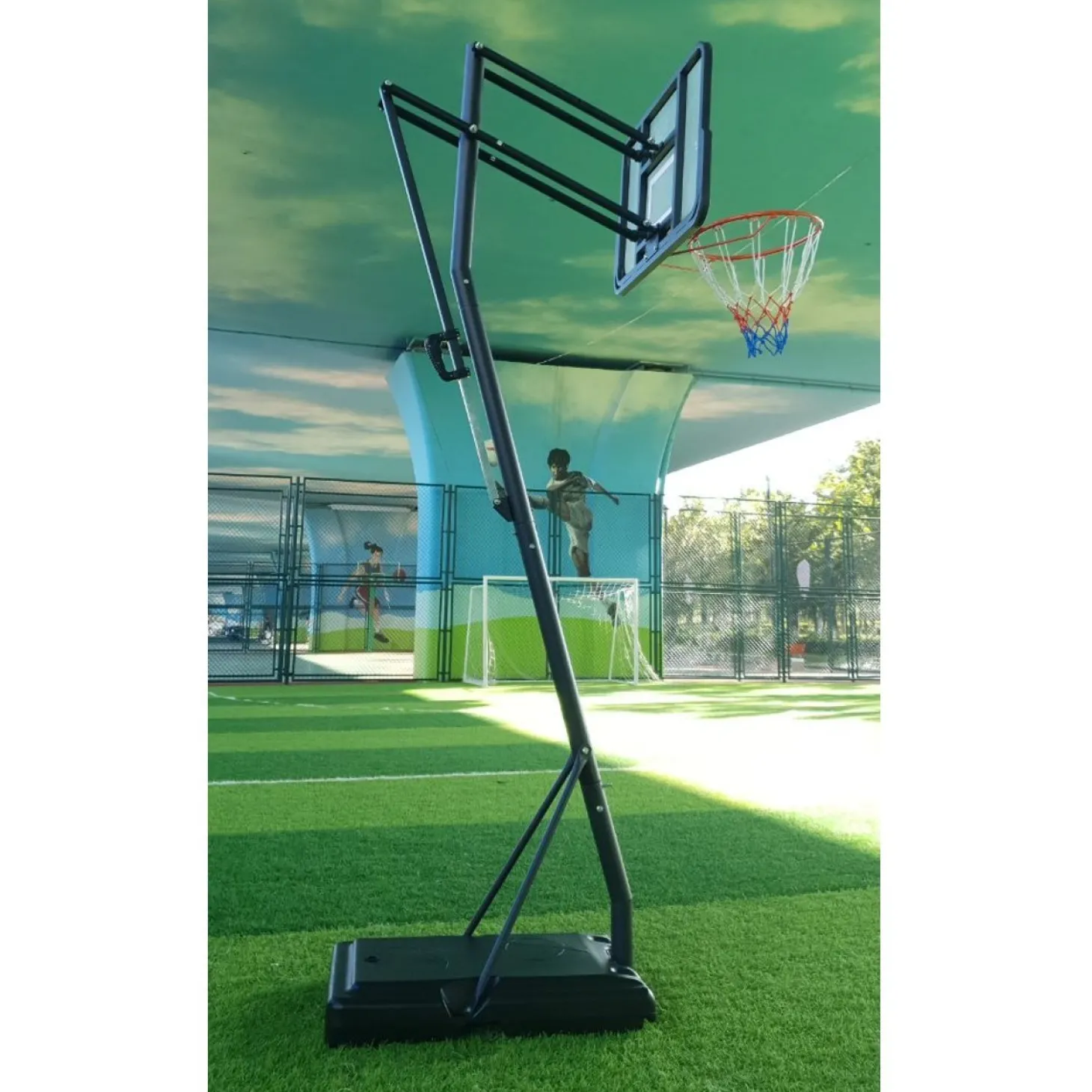 Canasta Baloncesto Trasladable Moxen Lakers