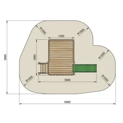 Casita Lollipop Verde XL