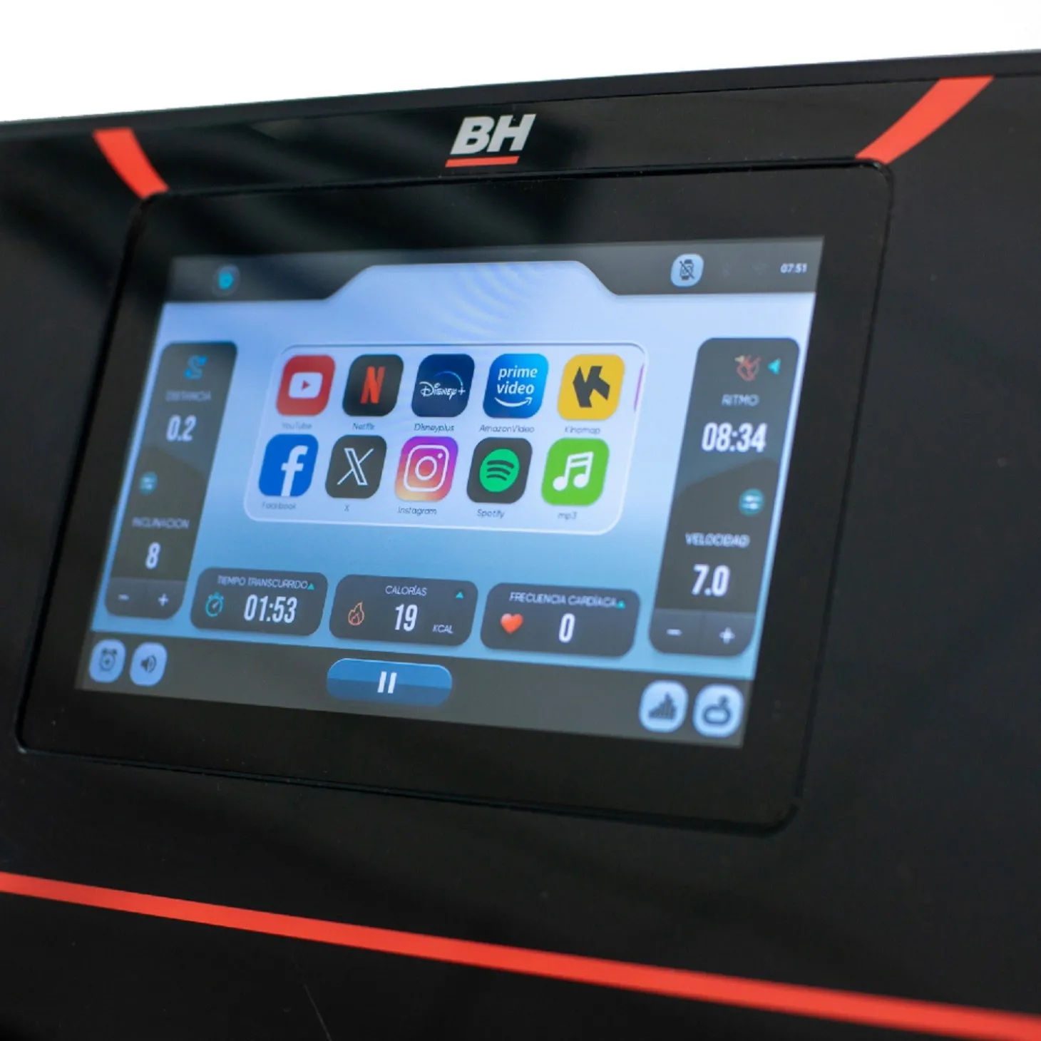 Cinta Andar/Correr BH RX7 Multimedia