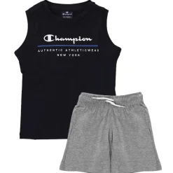 Conjunto Infantil Champion Set Azul Marino/Gris