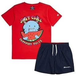 Conjunto Infantil Champion Heritage Rojo/Marino
