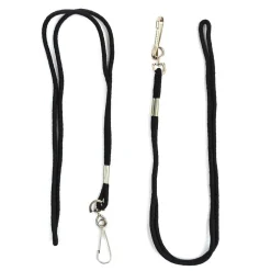 Cordón Silbato con Mosquetón Zastor NECK Negro - 2 unidades