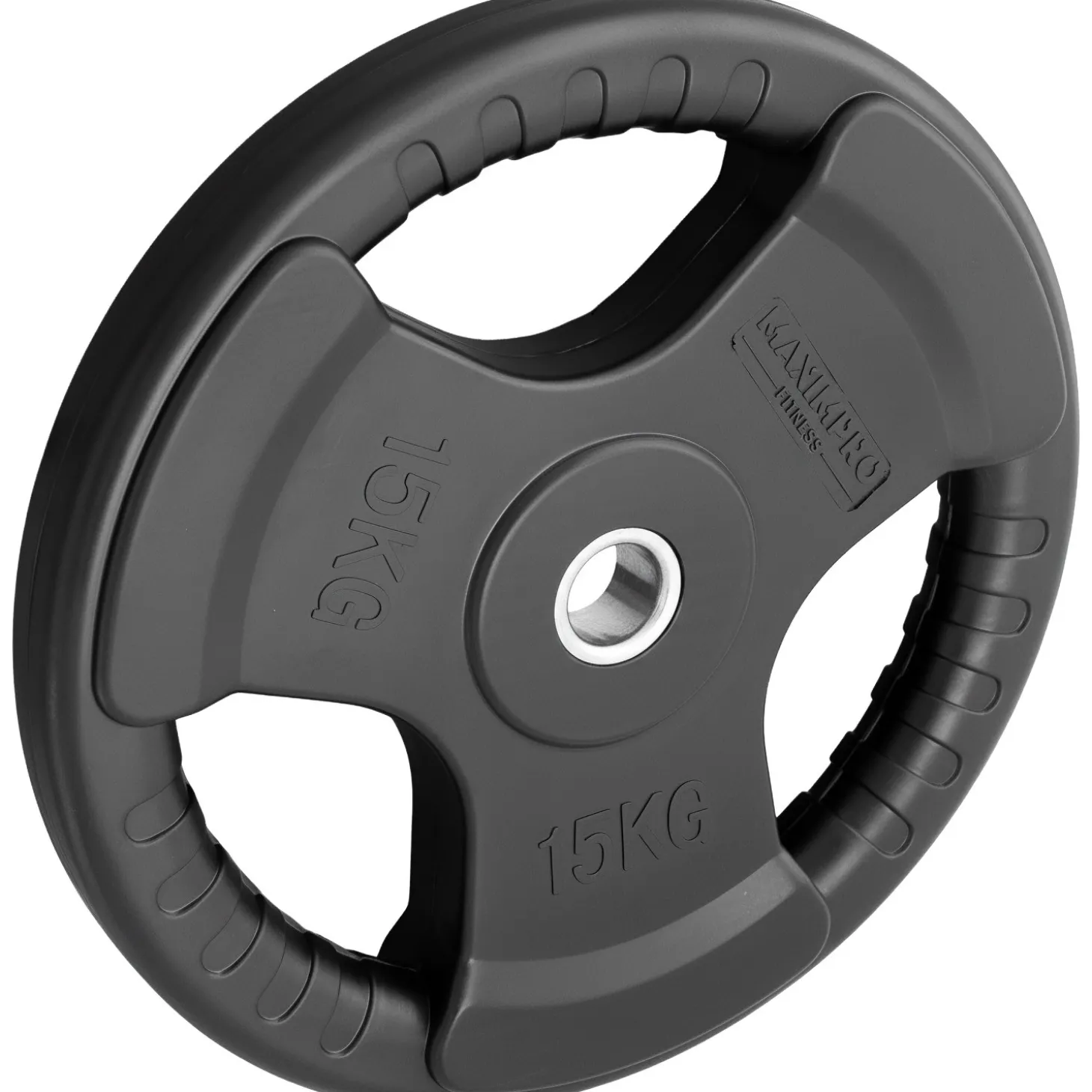 Disco Caucho Maximpro Masos C/Agarre 15kg