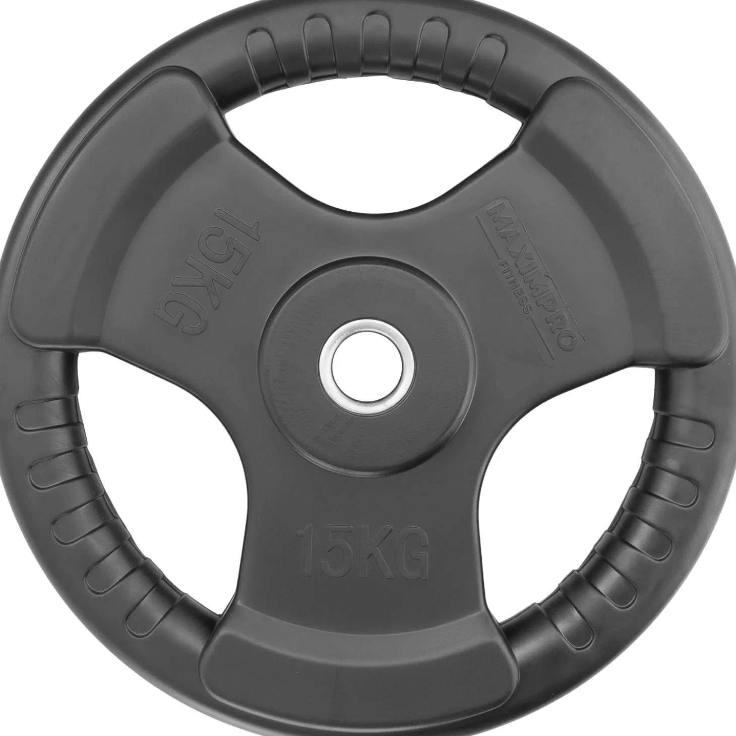 Disco Caucho Maximpro Masos C/Agarre 15kg