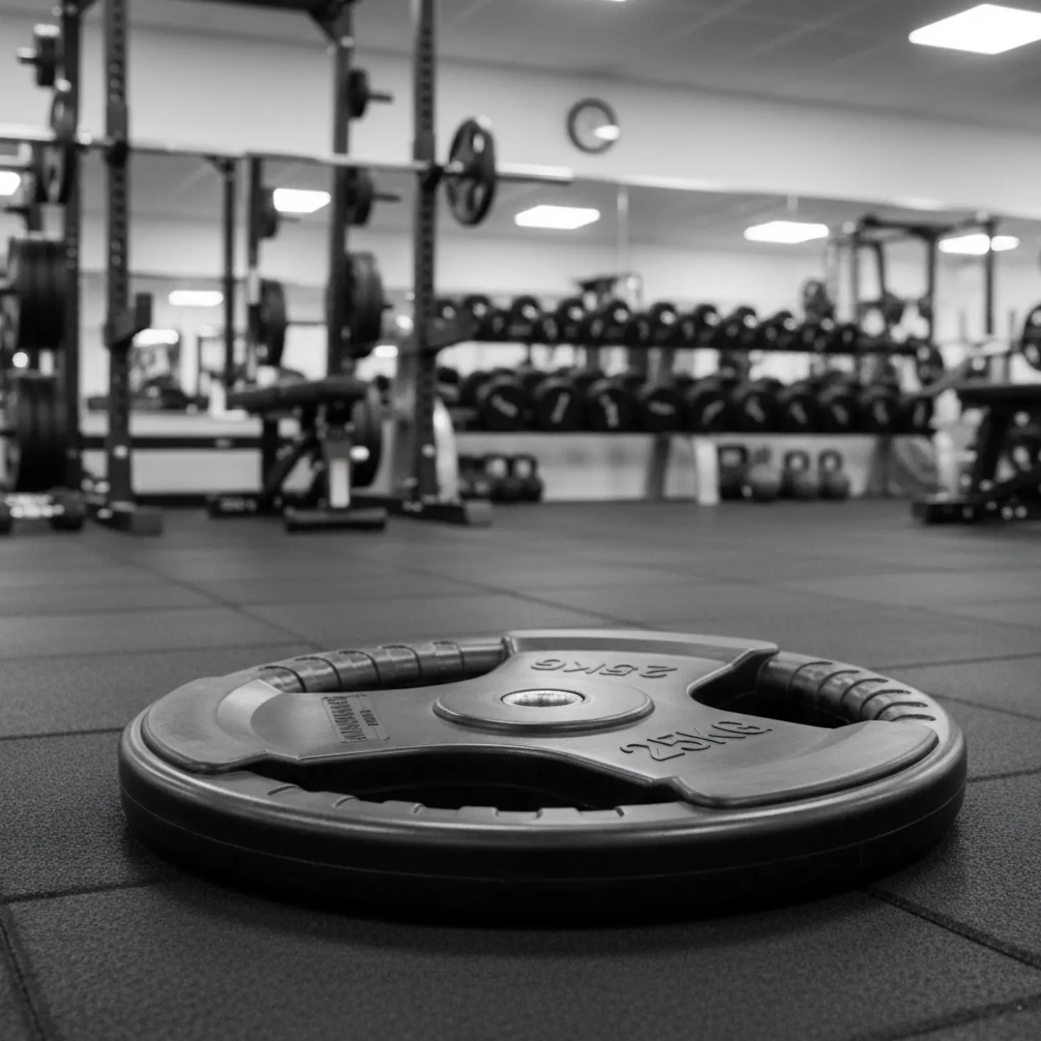 Disco Caucho Maximpro Masos C/Agarre 25kg