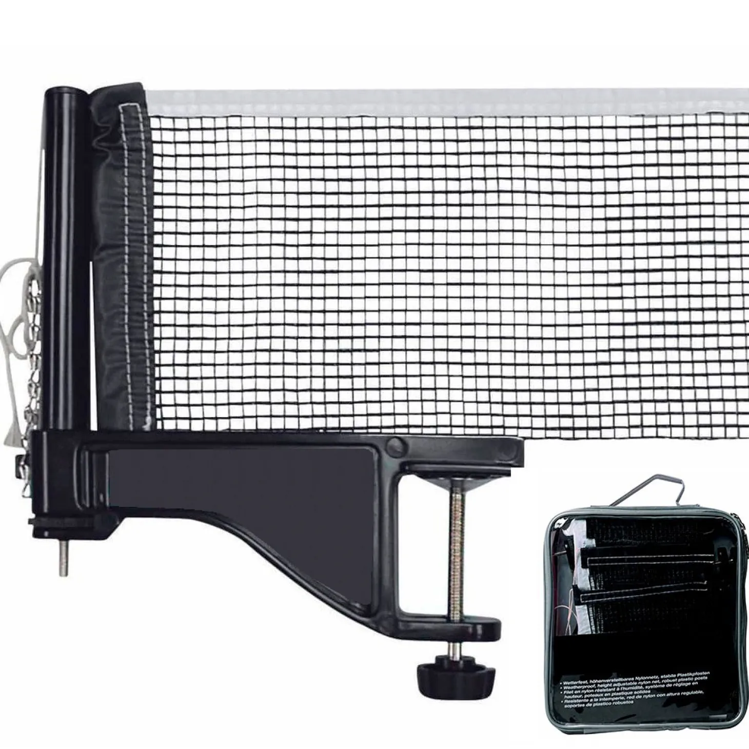 Estuche Soporte y Red Ping Pong BOOM Especial Outdoor