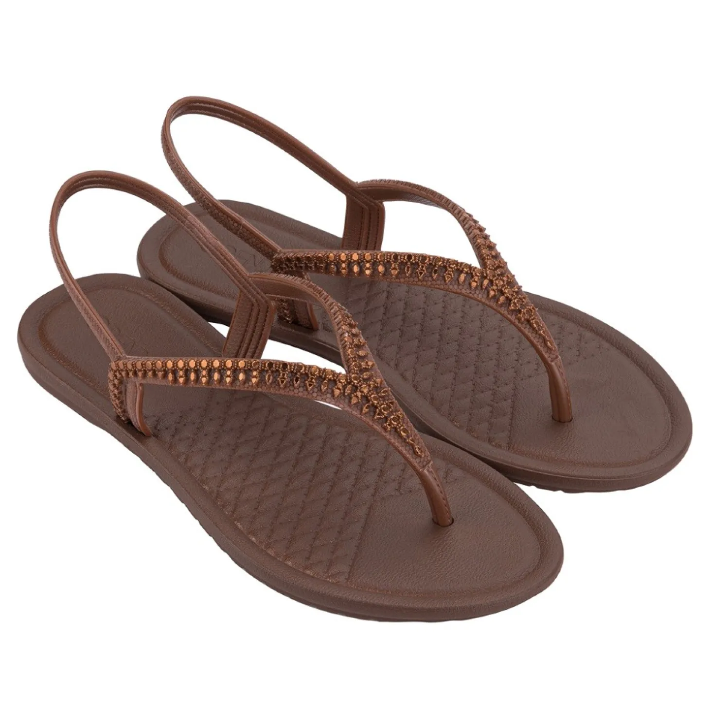 Grendha Todo Dia Brilha Sand Ad Marrón