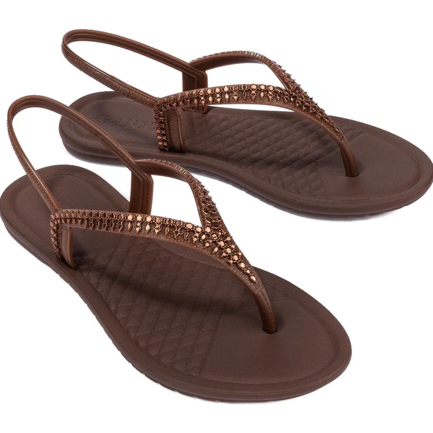 Grendha Todo Dia Brilha Sand Ad Marrón