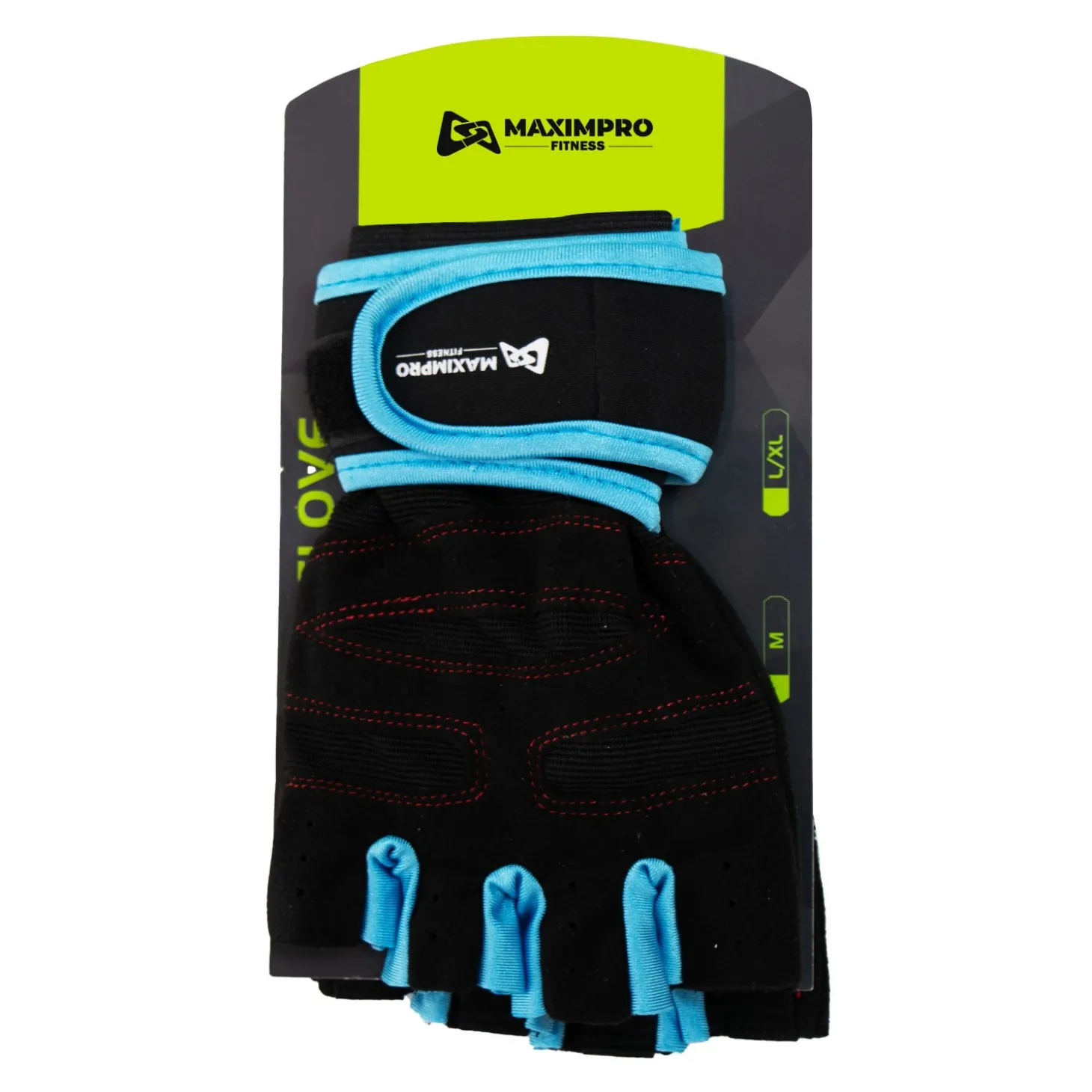 Guantes Fitness Maximpro Kiri Negro/Azul