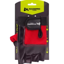 Guantes Fitness Maximpro Cota Rojo/Negro