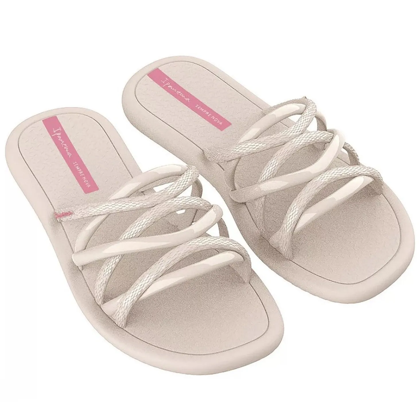 Ipanema Meu Sol Slide Fem Beige/Rosa