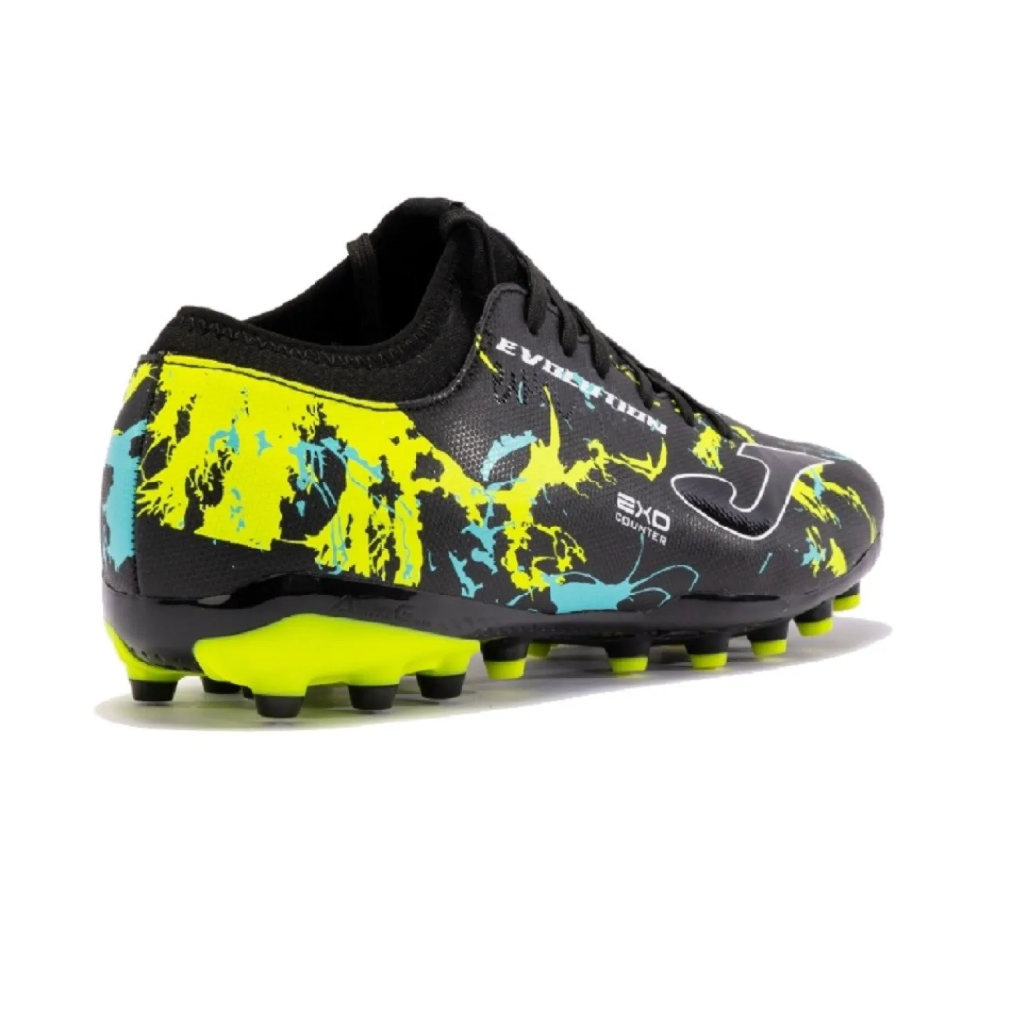 Joma Evolution Negro/Amarillo Flúor AG