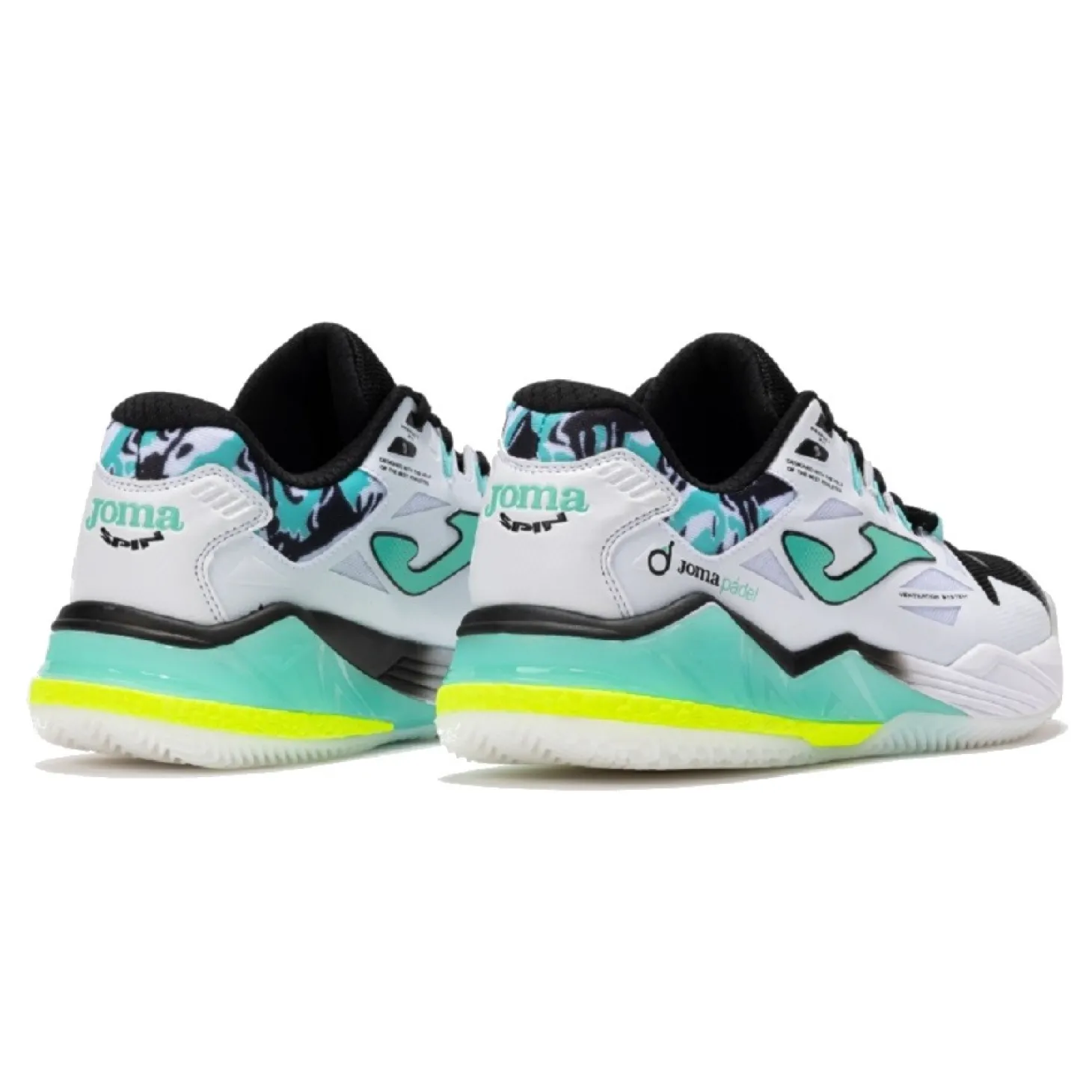 Joma Spin Men Blanco/Negro/Turquesa