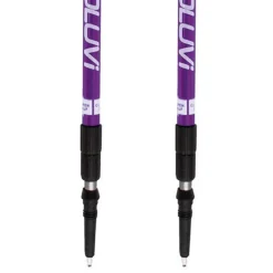 Juego Bastones Trekking Joluvi Overgrip Woman Malva/Gris