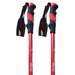 Juego Bastones Trekking Joluvi Naranjo Rojo