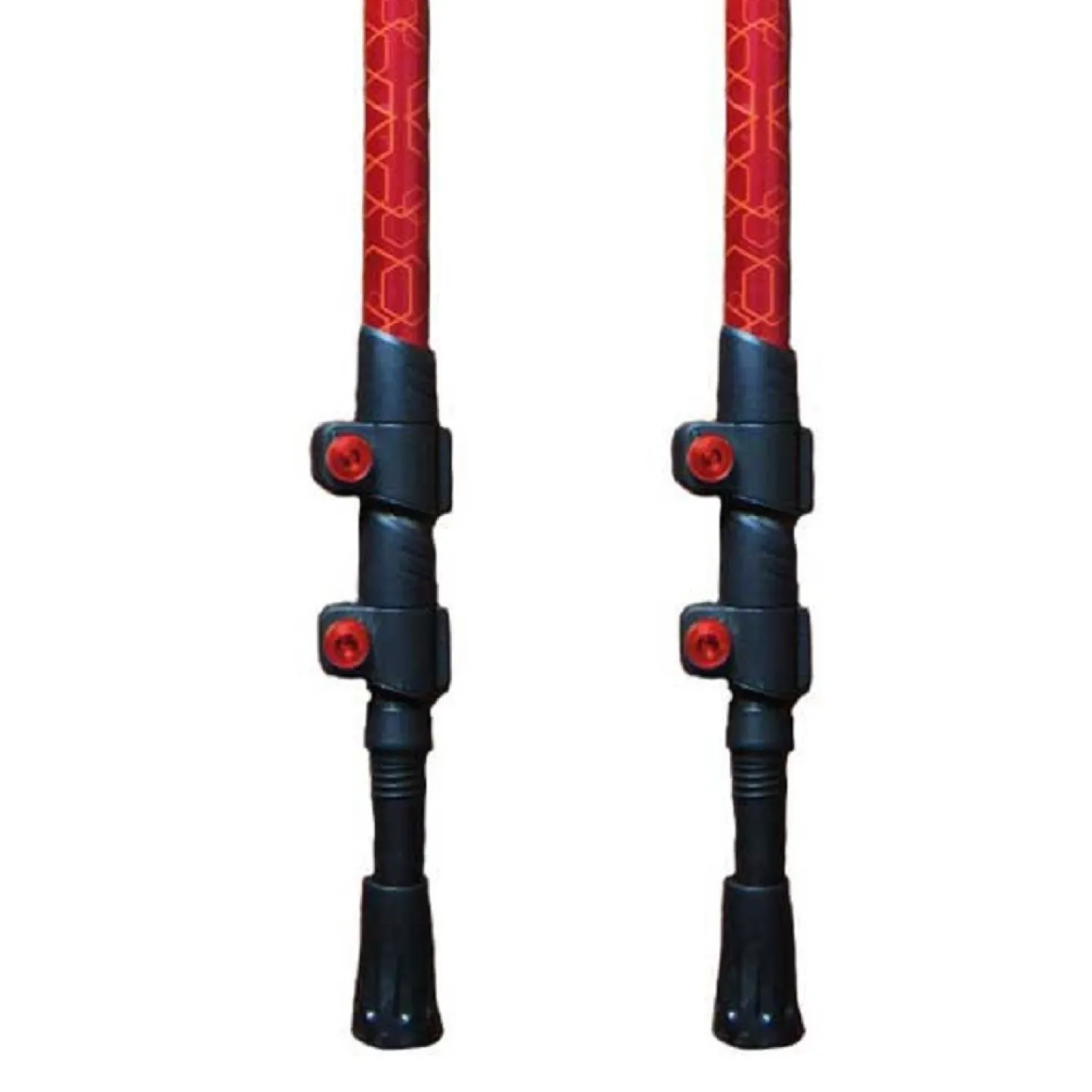 Juego Bastones Trekking Joluvi Naranjo Rojo