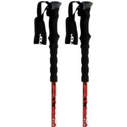 Juego Bastones Trekking Joluvi Klamp Rojo
