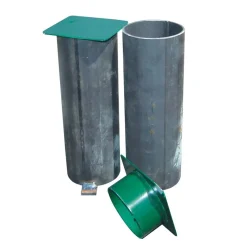 Juego Botes Con Tapa para Postes Redondos