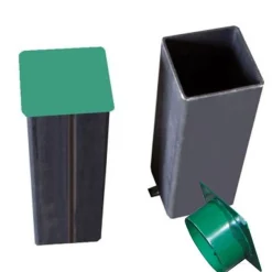 Juego Botes Con Tapa para Postes Cuadrados