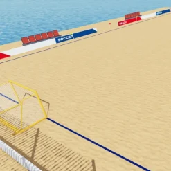 Juego Cintas PVC Delimitadoras Fútbol Playa