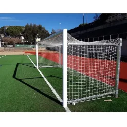 Juego Porterías Fútbol 8 Abatibles - Alumninio con Arquillos Galvanizados