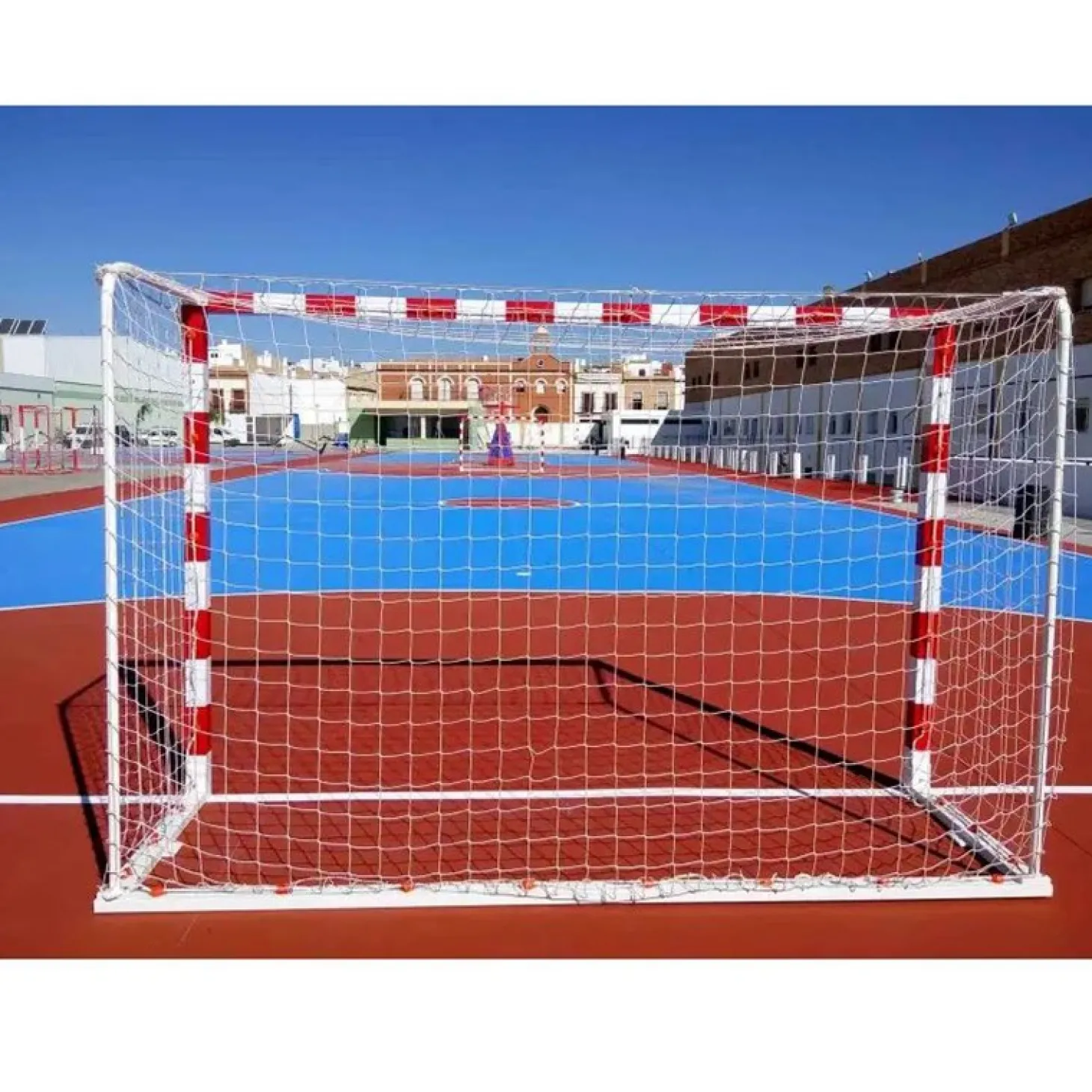 Juego Porterías Trasladables DeLuxe Fútbol Sala - Balonmano Acero