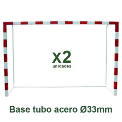 Juego Porterías Trasladables Fútbol Sala - Balonmano - Aluminio