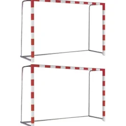 Juego Porterías Trasladables DeLuxe Fútbol Sala - Balonmano Aluminio