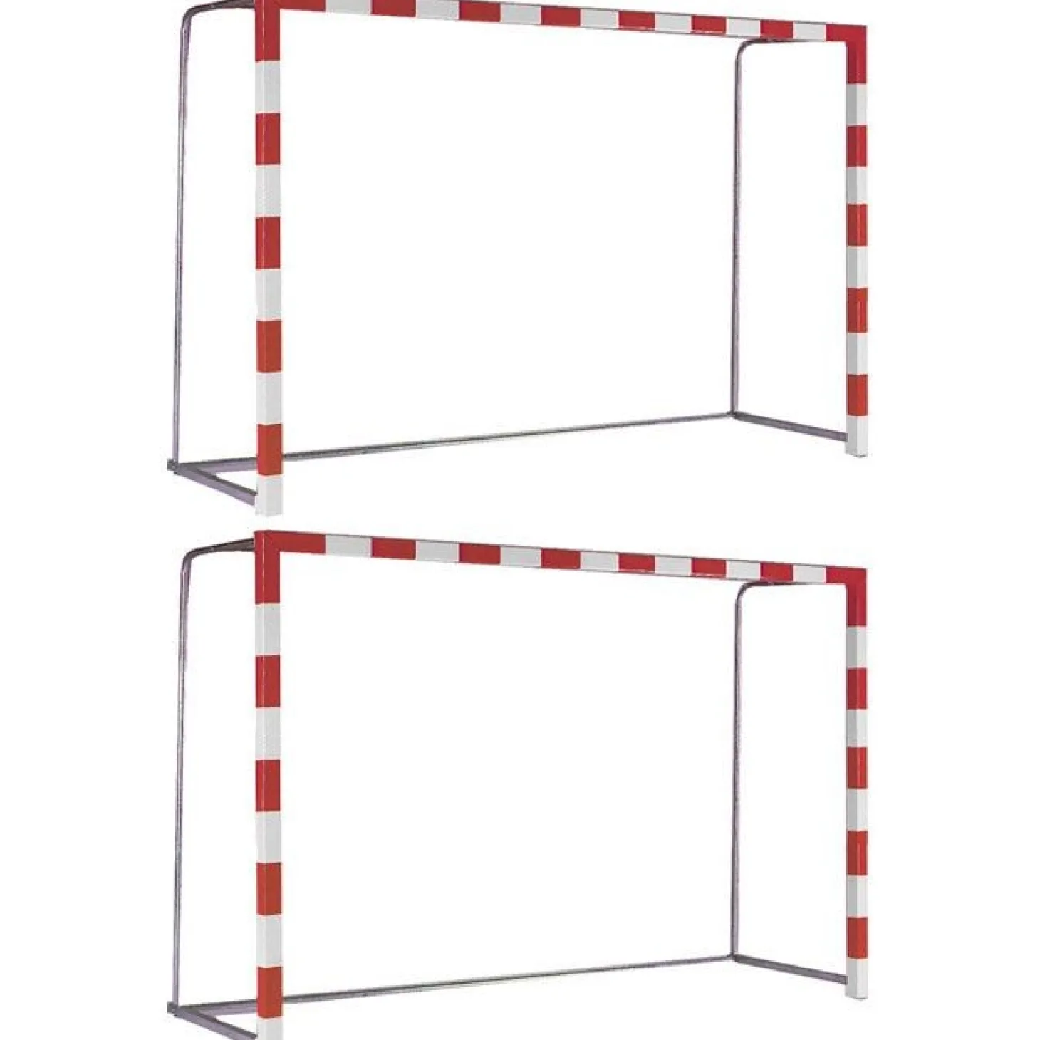 Juego Porterías Trasladables DeLuxe Fútbol Sala - Balonmano Aluminio