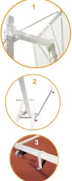 Juego Postes Canastas Baloncesto Trasladables DeLuxe