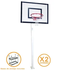 Juego Postes Canastas Minibasket Fijas DeLuxe