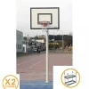 Juego Postes Canastas Minibasket Fijas PRO