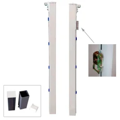 Juego Postes Pádel Fijos Cuadrados Aluminio