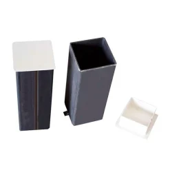 Juego Postes Pádel Fijos Cuadrados Aluminio