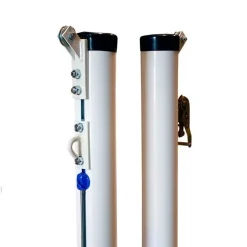 Juego Postes Tenis Trasladables Aluminio Ø90 mm