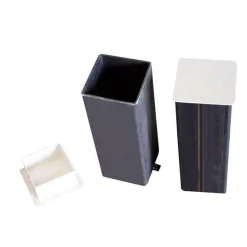 Juego Postes Voleibol Fijos - Altura Regulable - Aluminio