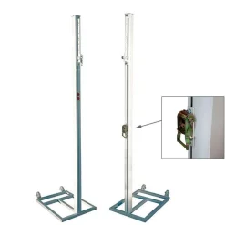 Juego Postes Voleibol Trasladables - Altura Regulable - Aluminio