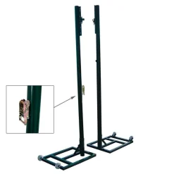 Juego Postes Voleibol Trasladables - Altura Regulable - Acero